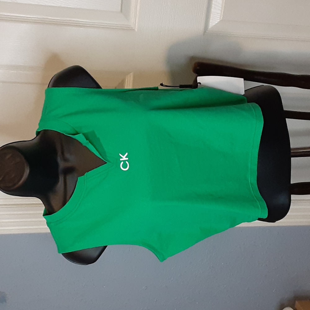 Calvin Klein Performance Women's Sleeveless Crop Green Size XL